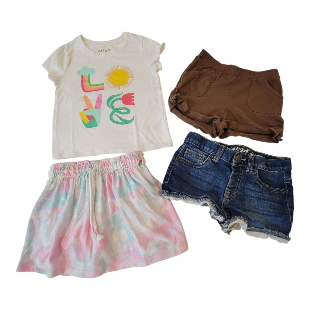 Girls 4T Summer Clothing Bundle NWOT Mixed Brands - Picture 1 of 14
